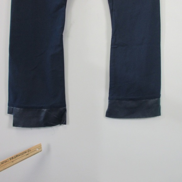 Elaine Kim Tech Stretch Cropped Flare Legging Olga L Blue Lagenlook Pants 288 - Picture 5 of 16